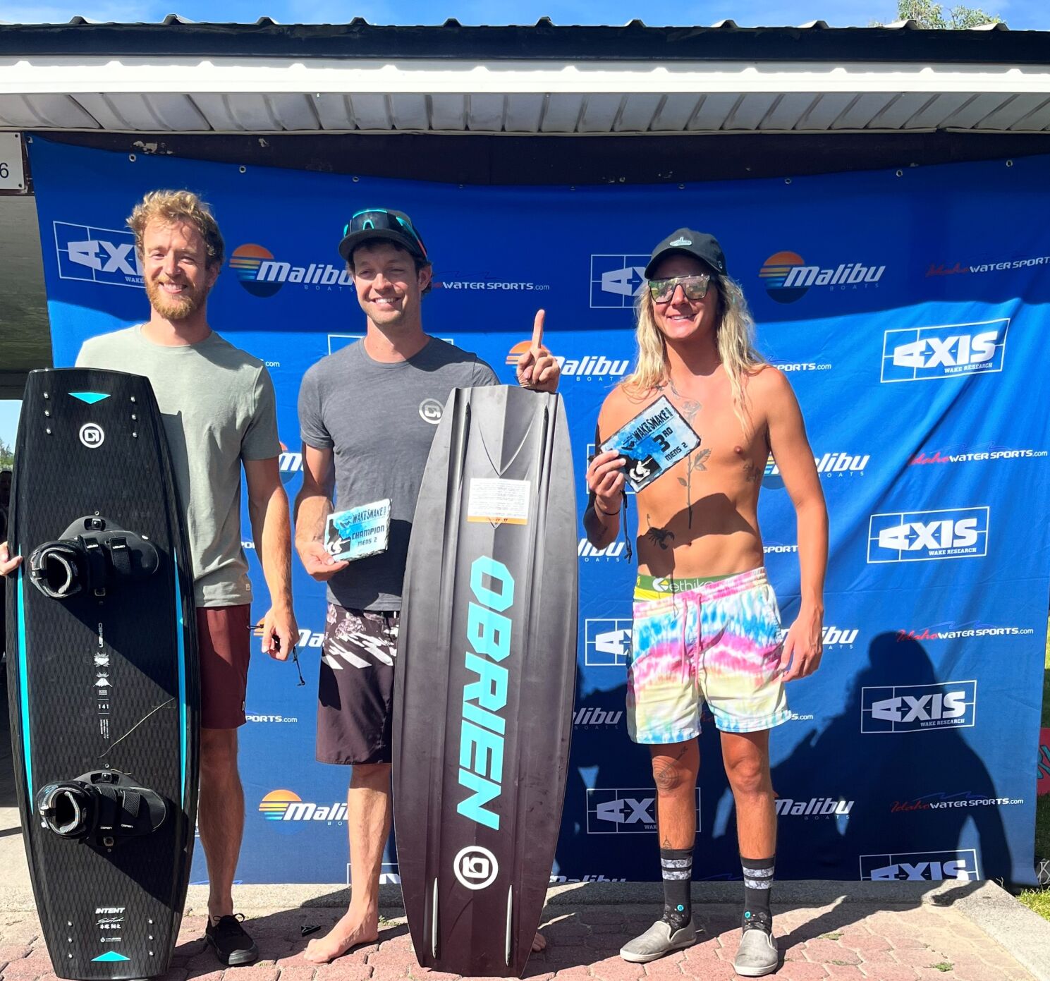 Men's 1 & 2 combined winners